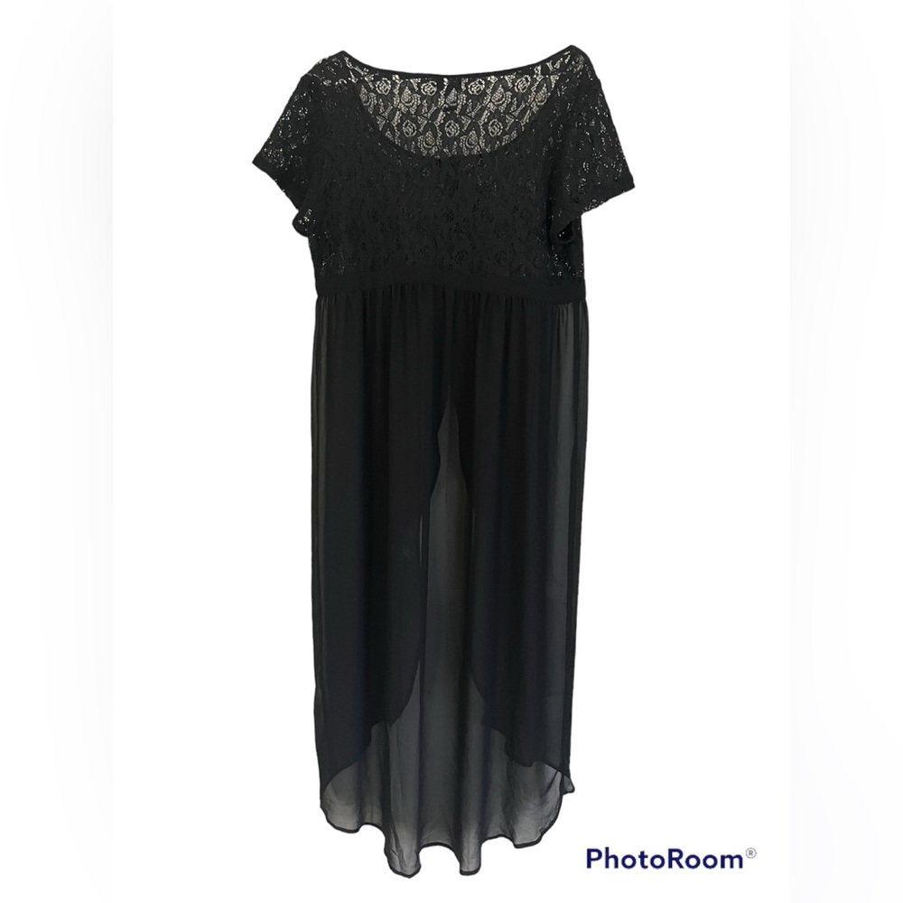 NWT TORRID Lace/Chiffon Maxi Kimono 0X - Picture 8 of 10